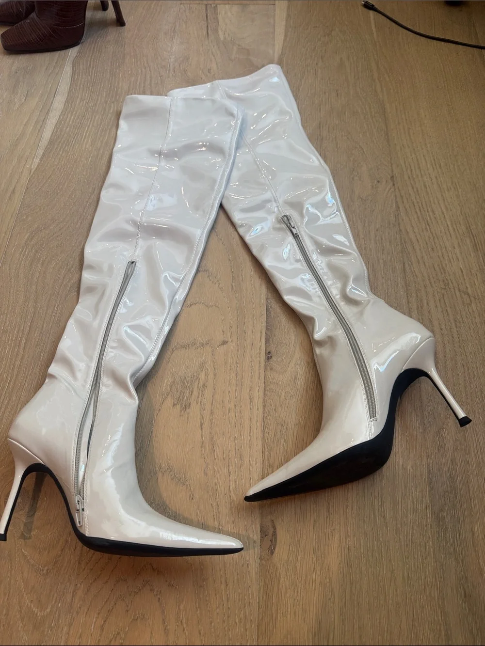 Jeffrey Campbell Pushover Pointed Toe Over the Knee Boot
